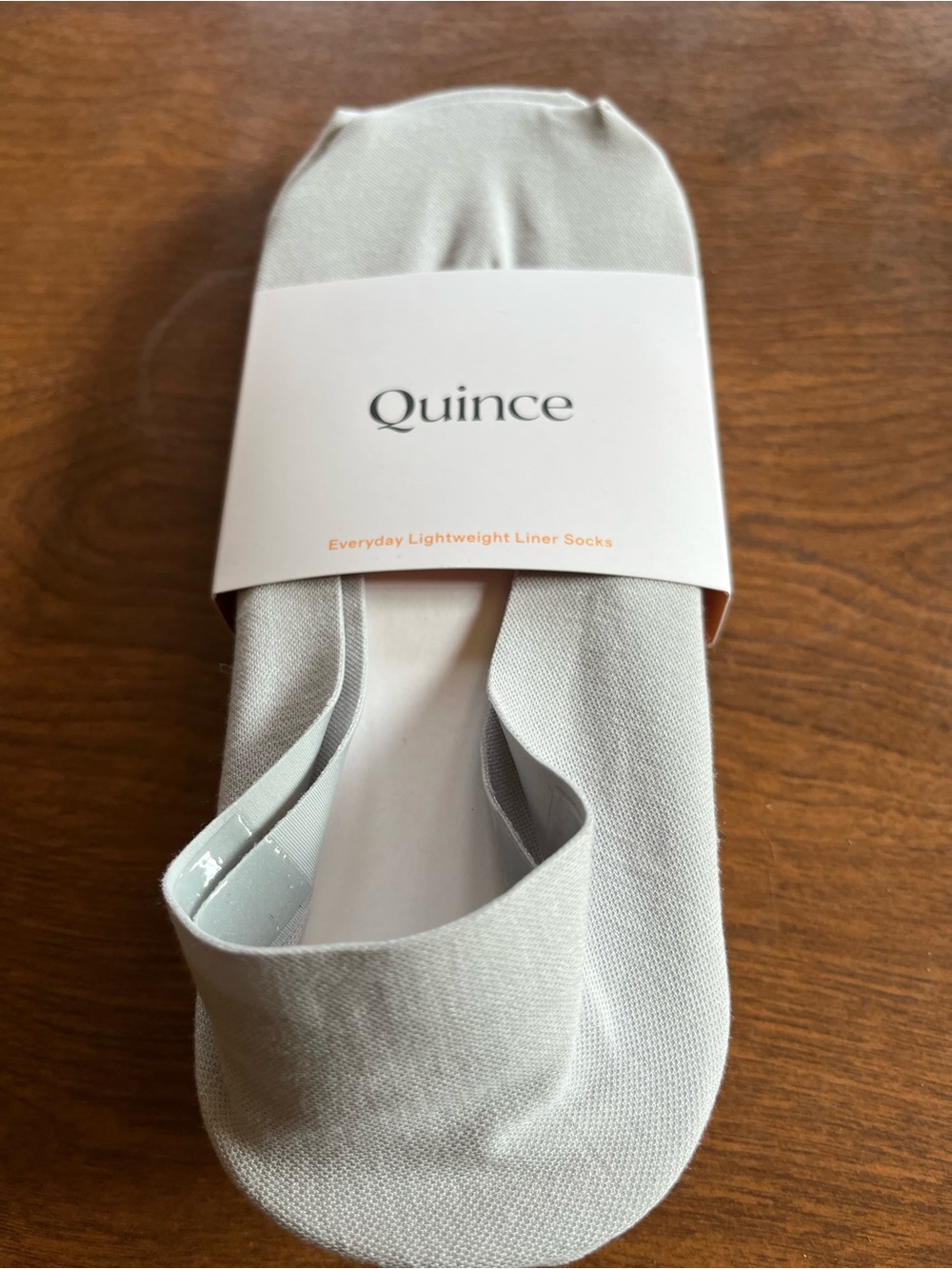 Quince No-Show Lightweight Liner Socks in Light Gray